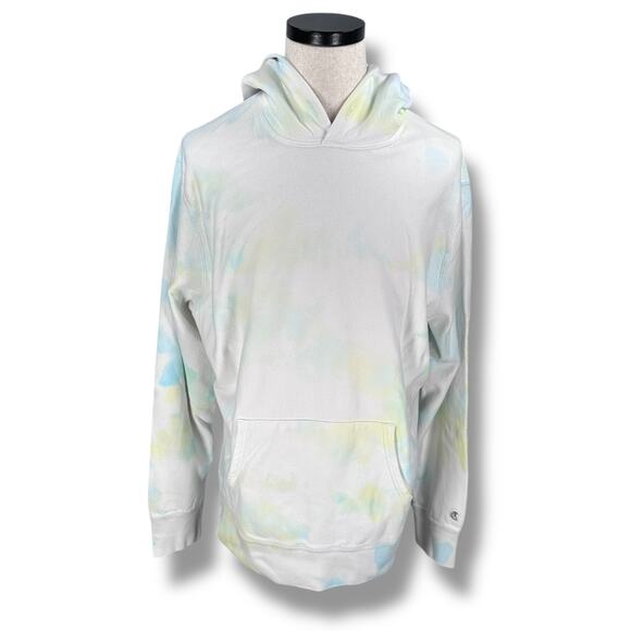 Todd Snyder x Champion Hoodie Men's 2XL XXL White Blue Green Pink Tie Dye - Picture 1 of 10